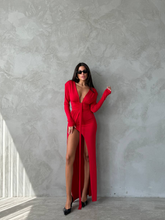 Fustan I Gjatë Hapur Para